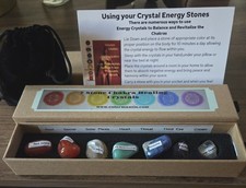 🌈 7 Stone Chakra Balancing Crystal Healing Set – Natural Polished Stones picture