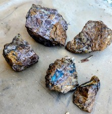 6.8 ounces Needles Blue Agate Blue Danube Mine Rough Gem Silica Specimen picture