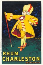 🎩 Rhum Charleston Vintage Poster - 1930s Art Deco - 16x24” Premium 200GSM Paper picture