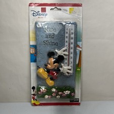 Vintage Disney Home Mickey Mouse Indoor Outdoor Thermometer NOS Sealed Y2K Rare picture