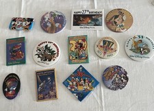 13 Vintage Walt Disney World birthday Buttons cast member picture