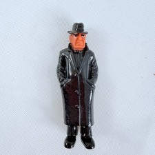 Homies Palermos Italian Gangster Series Figurine Black Trench Coat Fedora Toy picture