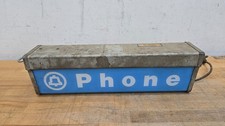 Western Electric KS-16422, Bell Telephone Phone Booth Lighted Sign *NO BULB* picture