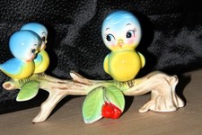 Vintage Mid Century Ceramic Blue Bird Figurine picture