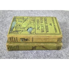 Vintage Grosset & Dunlap Book Lot Mother West Wind Bunny Brown Thornton Burgess picture