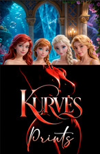 ELSA - ANNA - ARIEL - RAPUNZEL NT  | SINGLE COVER PRINT | KURVES COMICS picture