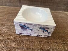 Barbados Flying Fish Square Ceramic Ash Tray picture
