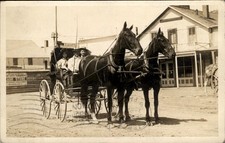 Yellowstone National Park Horse Wagon Cash Store Sign c1907 RPPC bhn picture