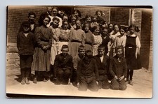 1900s RPPC Unknown Class School Portrait Children Postcard picture