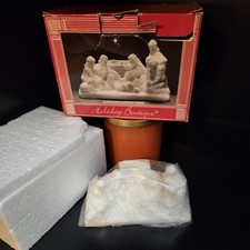 Alabastrite Nativity Scene Holiday Boutique Made In Italy 1992 , New picture
