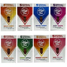 High Tea - 40 Self Rolling Wraps - 8 Mixed Flavors - Made from Tea Leaves picture