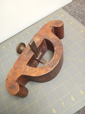 Antique Wood Sole Wooden Router Plane Hand Made Woodworking Old Barn Find KY picture