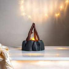 Decorative Tealight Holder - Campfire-Inspired Modern Home Decor picture