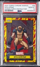 2024 TOPPS CHROME MARVEL HUMAN TORCH REFRACTOR #88 WOLVERINE 11/39 PSA 10 picture