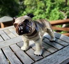 Vintage French bulldog fiqurine picture