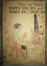 Vtg PB booklet, How to Make Party Favors & Table Decorations, 1928 Dennison picture