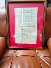 Elbridge Gerry-Founding Father 1811 Framed Document( Gerrymandering) picture
