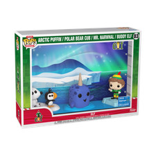 Funko Pop Moments Deluxe with Case: Elf - Arctic Puffin / Polar Bear Cub / Mr. picture