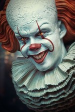 Stephen King IT Pennywise Clown Figurine LE of 1000 Bust Statue No. 102/1000 picture