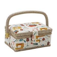 D&D Sewing Basket with Sewing Kit Accessories, Small Sewing Box for Kids, picture