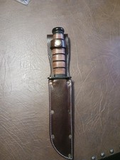 World War Two Vietnam Style Leather Sheath for US Navy Mark 2 MK 2 or KA-BAR ... picture