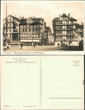 Postcard Kassel Cassel St. Martinsplatz-Marktgasse 1929 picture