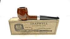 TRAPWELL - New Old Stock- Smooth Apple, Square Shank , Flat Bottom Sitter in Box picture