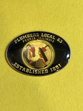 UA Local Plumbers 63 Peoria, Illinois Pin Vintage And RARE picture