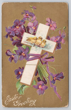 Easter Greeting, Embossed Vintage Postcard picture