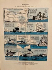1944 Westinghouse Historical Series Poster No. 1 for Schools “NEW OLD STOCK” picture
