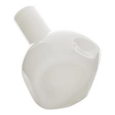 Beautiful White Abstract Vase Made Of Glass Stunning Home Decorative Collectible picture