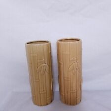 2 Vintage Orchids Of Hawaii Tiki Mug R6 Japan Bamboo Highball Glass Tumbler Vase picture