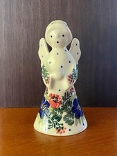 Polish Boleslaweic Pottery UNICAT Angel 4” Artist Signed M.T. ~ MINT picture