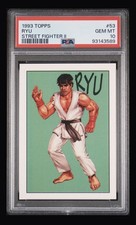Topps 1993 Street Fighter II Ryu #53 PSA 10 GEM MT Graded Trading Card picture