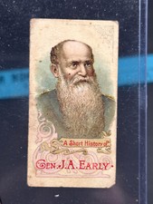Antique 1889 Duke's Cigarettes Civil War General J.A. Early Tobacco booklet picture
