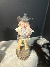 Vintage Gunfighter Cowboy from 1990's Set w/Cowgirl w/ Sayings on base unbranded picture