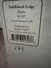 RARE Harbour Lights SADDLEBACK LEDGE, ME HL 397 Low #121/only 500 produced picture