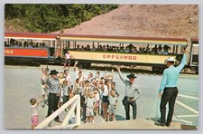 Goldrush Pigeon Forge Gatlinburg & Western Railroad TN Tennessee Postcard 1960s picture