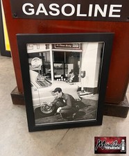 Vtg. Original 1950's CITIES SERVICE STATION Framed Photo picture