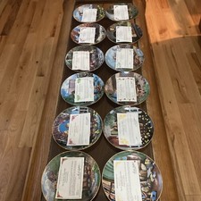 MJ Hummel Collectors Plates By The Danbury Mint W/Certs*Set Of 12 Vintage 1990 picture