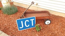 Vintage Highway Road Junction JCT Sign - Large 21 x 18 - Cool picture
