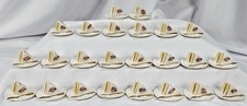 ADORBS VTG Fine A Quality Japan Lot of 24 Birthday Cake Piece Place Card Holders picture