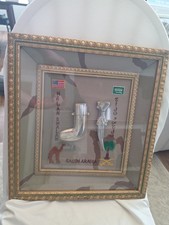 Vintage 2002 US Saudi Arabia Military Shadow Box Commemorative Jambiya Desert... picture
