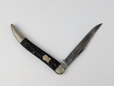 Vtg J.A. HENCKELS Stag Handle Jumbo Toothpick Knife RARE OLD BEAUTY  picture