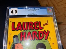 Laurel and Hardy #1 St Johns -1st Famous MovieComic  1949 CGC 4.0 Rare White Pgs picture