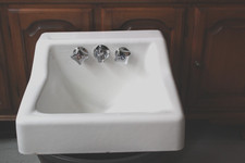 Kohler vintage Cast Iron Enamel Bathroom Sink picture