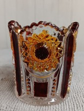EAPG Toothpick Heisey BEADED PANEL & SUNBURST Decorated picture