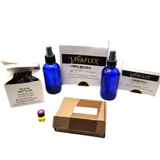 Perfume Making Bottles Vivaplex Cobalt Blue Amber Glass Olilia Essential Oil picture