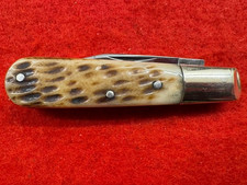GOOD, RARE A.J. JORDAN BONE OR STAG BARLOW KNIFE, SHEFFIELD & ST. LOUIS (285) picture