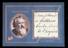 Johannes Brahms 2025 Pieces of the Past Written Relic Card #136 picture